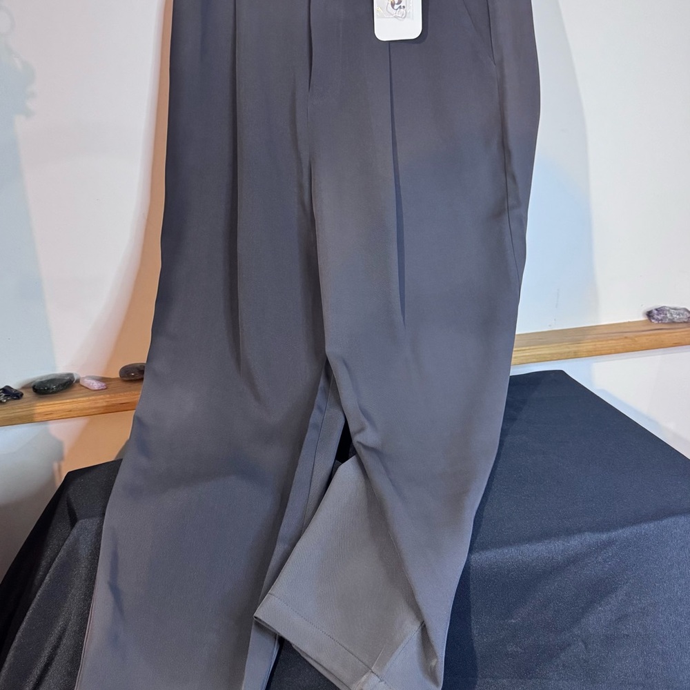 Dark Grey/Charcoal Dress pants by Elodie.  Size Medium